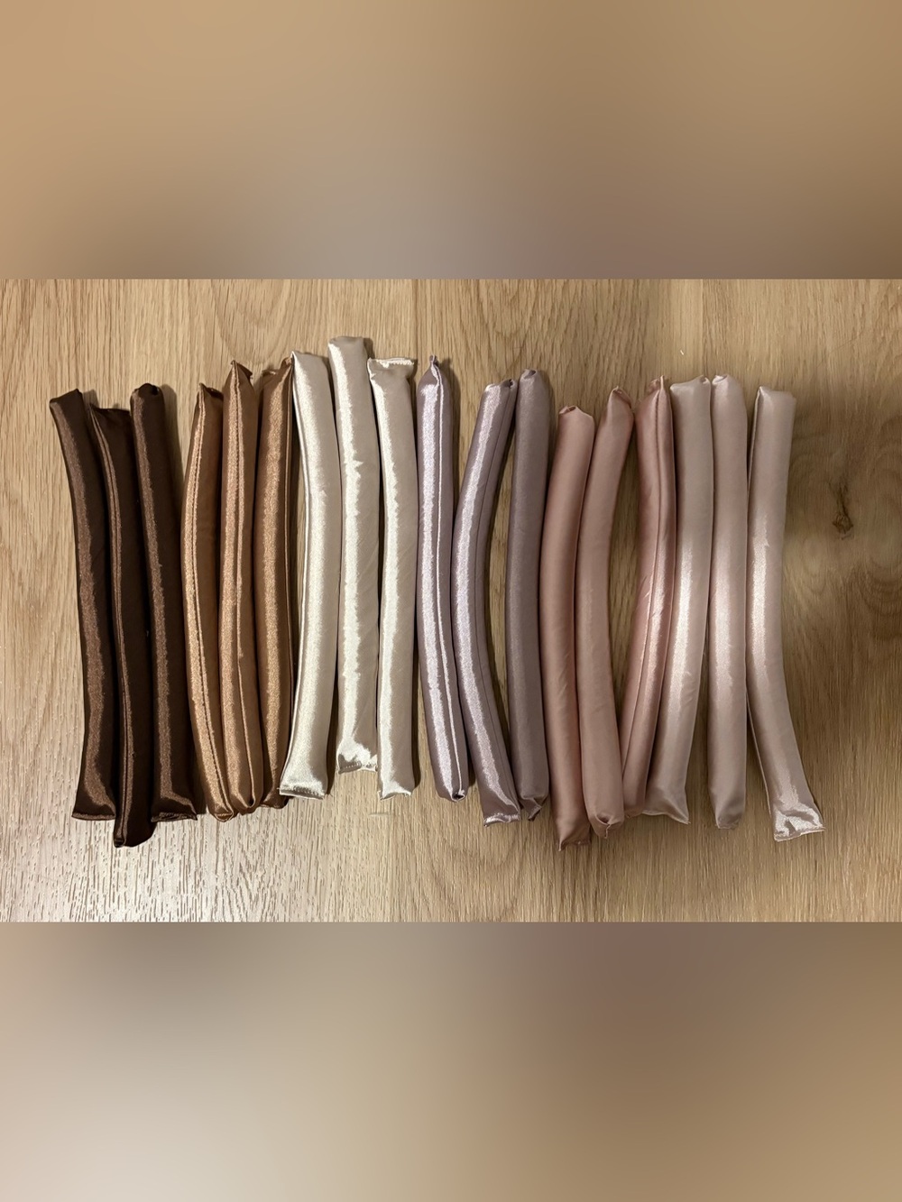Kitsch Heatless Hair Curler Satin Flexi Rods, 18 pieces